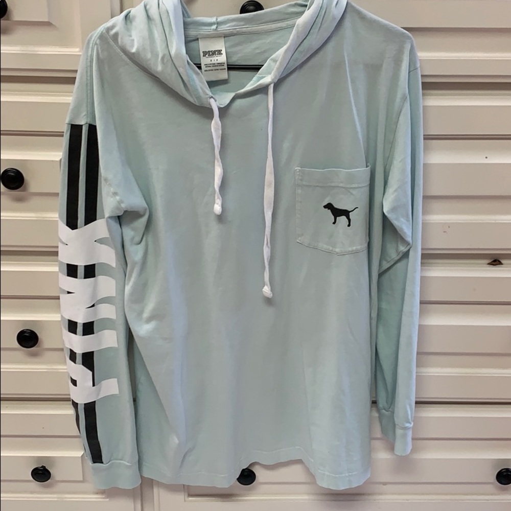 PINK VS long sleeve hoodie T-shirt